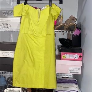 Lime green stretch dress